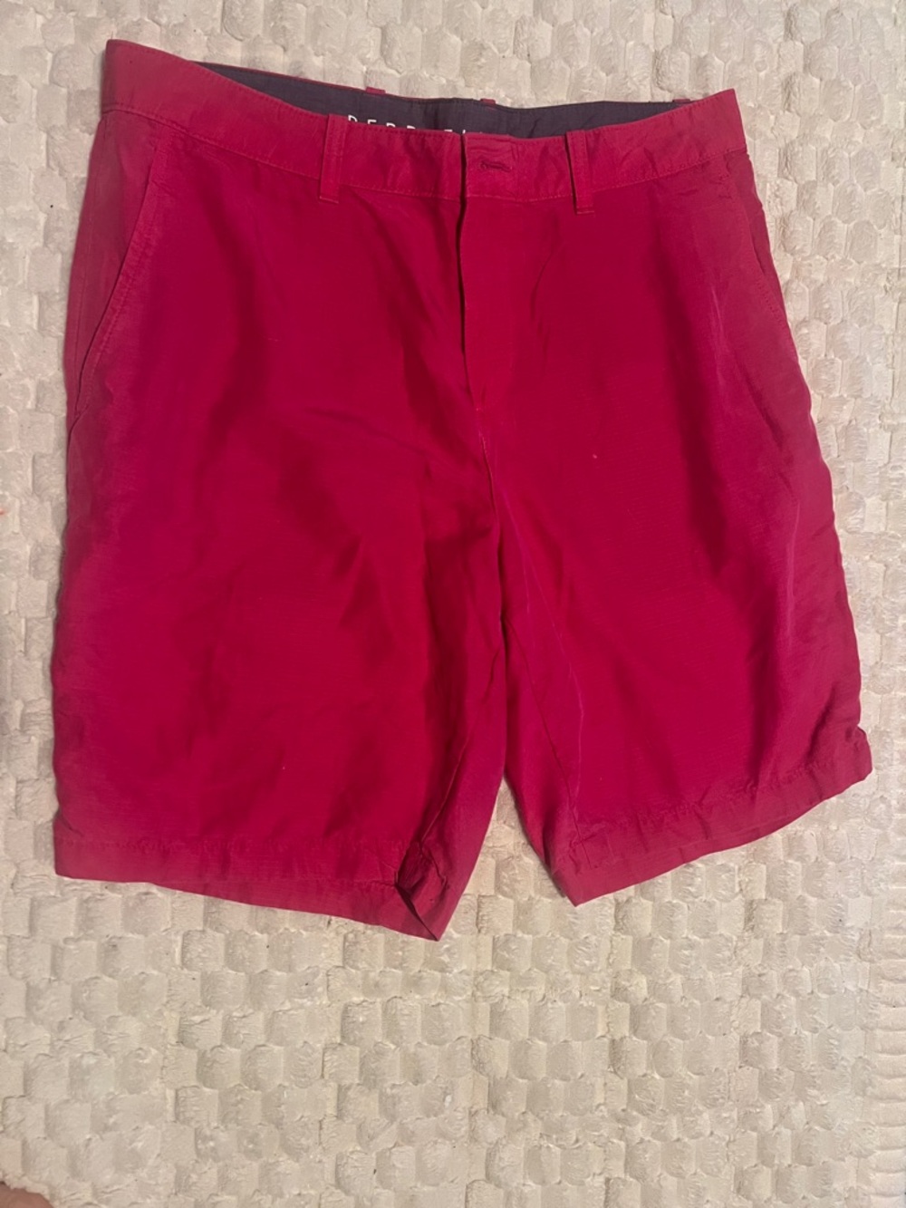 Perry Ellis Bright Red Casual Bermuda Shorts